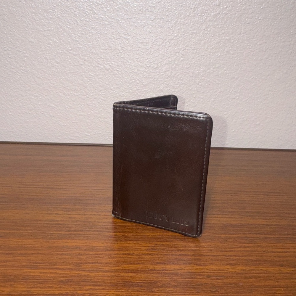 Brown Leather Bryer Slim wallet